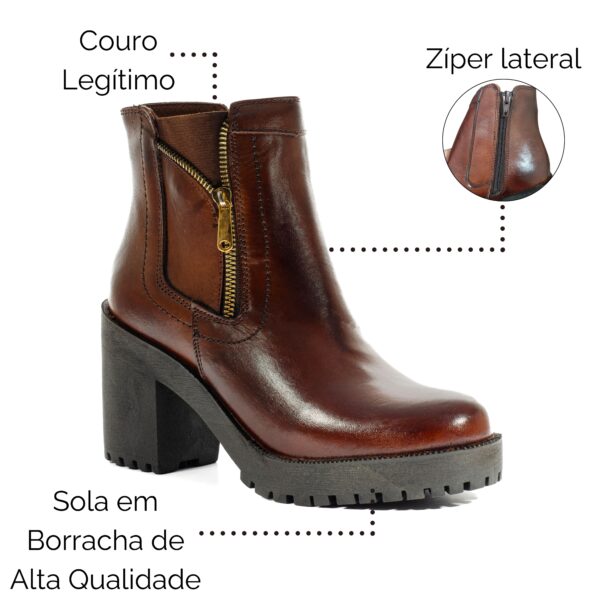Coturno Feminino Salto Alto Herlim (Or. 1240) - Imagem 12