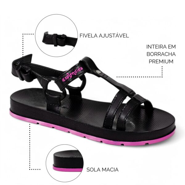 Papete Feminina em Boracha PVC (Or. 2024-1) - Imagem 4