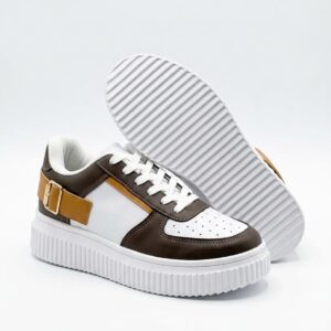 Tênis Feminino Casual Plataforma Flatform or.(551